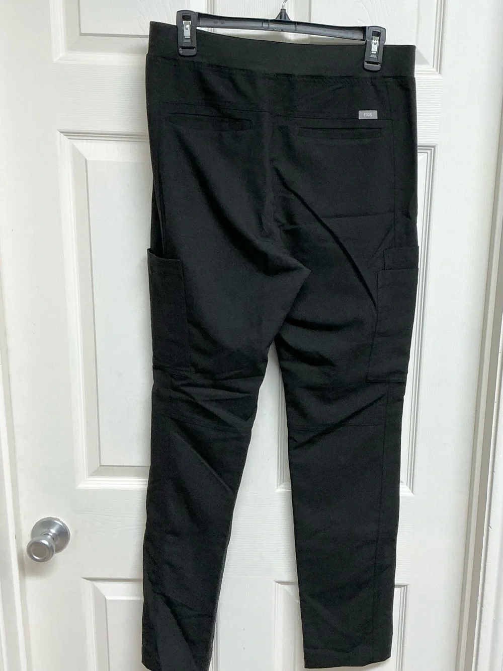 FIGS Men's Sz S Technical Collection Black Axim Straight-Leg Scrub Pant